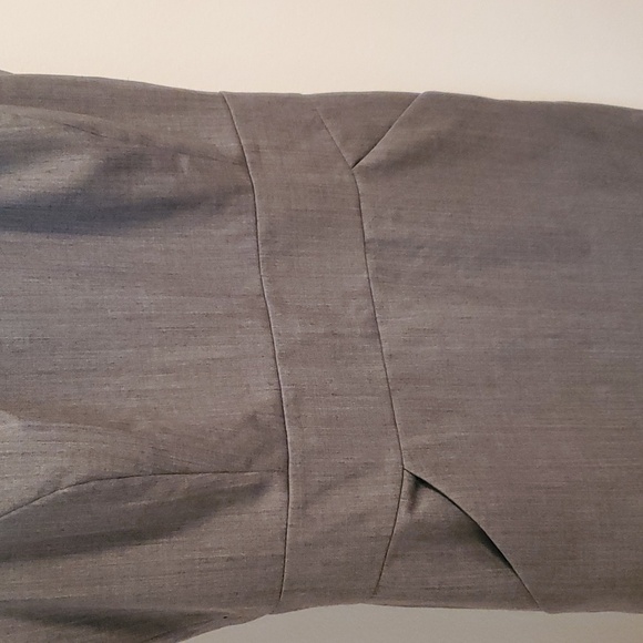 J. Crew Factory Suit grey wool blend sleeveless dress. Size 4. - Picture 2 of 12